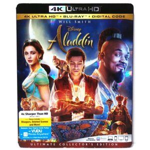4K Ultra HD Disney ALADDIN Ultimate Collector's Edition, 2-Disc Set Will Smith